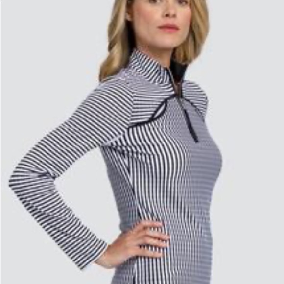 Tail Activewear Zip Mock Striped Jaquard - Picture 2 of 8